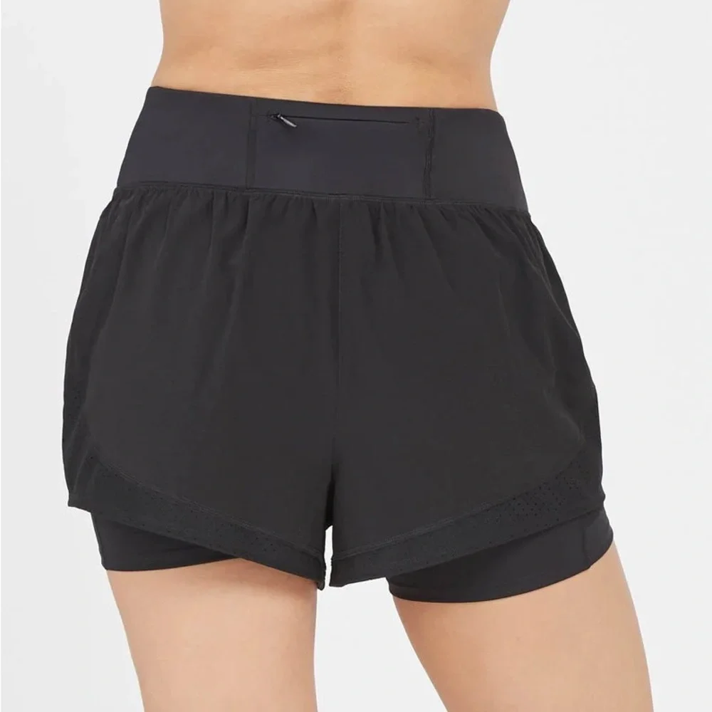 NWT Spanx 5” Black Get Moving short with pocket - Picture 1 of 6